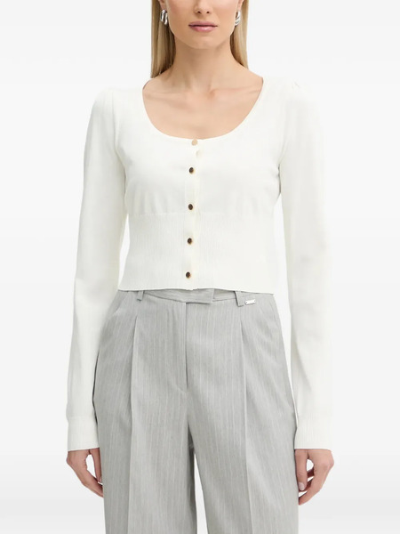  Fracomina Scoop-neck Cardigan - White 