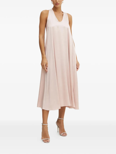  Fracomina V-neck Sleeveless Dress - Pink 