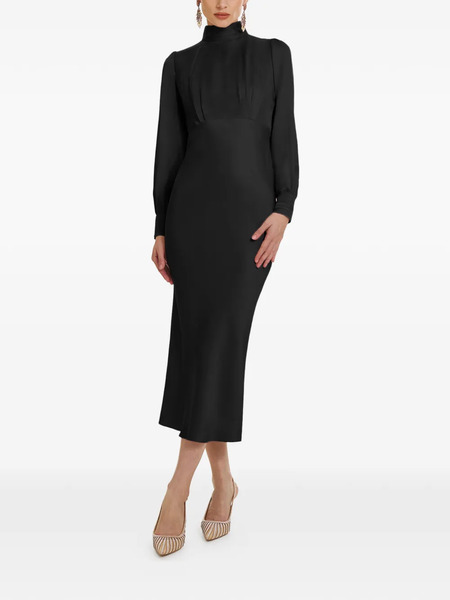  Framboise Jacob Mock-neck Midi Dress - Black 