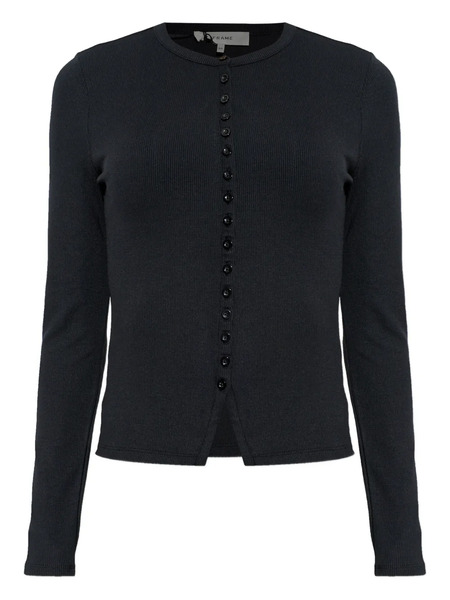  Frame Buttoned Knitted Cardigan - Black 
