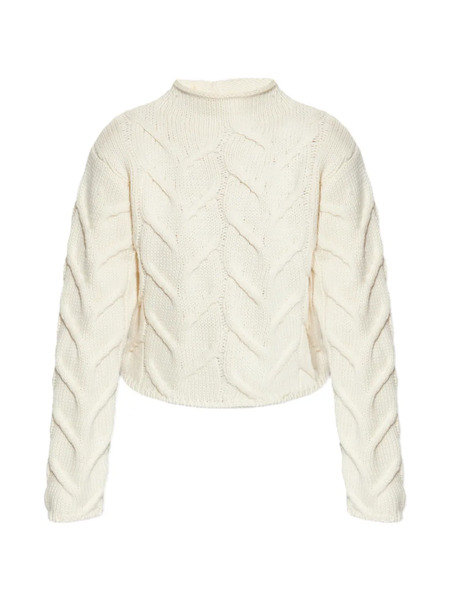  Frame Cable-knit Roll-neck Sweater - Neutrals 