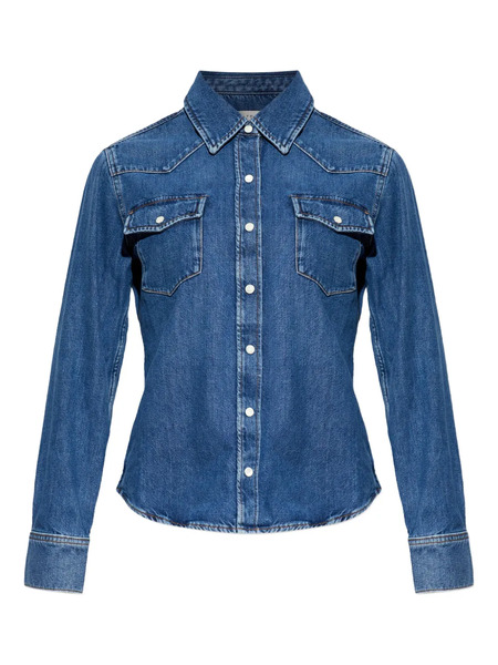  Frame Chest-pocket Shirt - Blue 