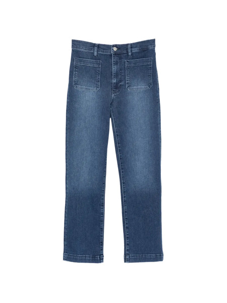 Frame Cropped Jeans - Blue 