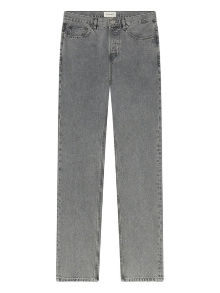  Frame Five-pocket Design Straight Jeans - Grey 
