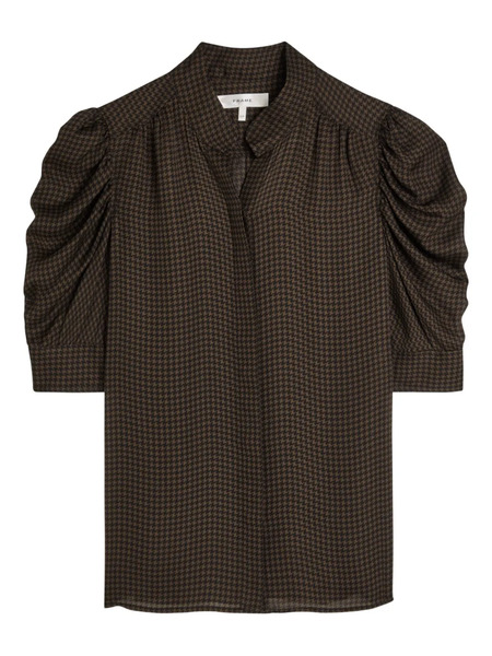  Frame Houndstooth-pattern Shirt - Brown 