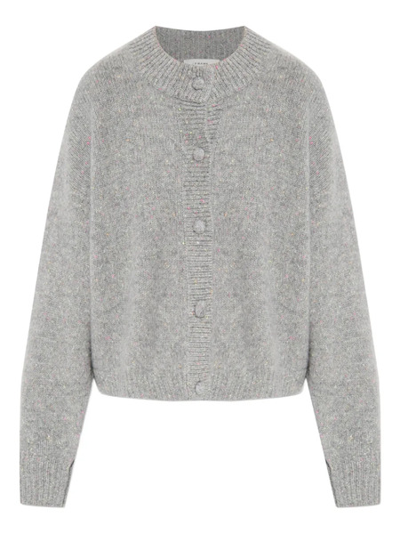  Frame Long-sleeve Cashmere Cardigan - Grey 
