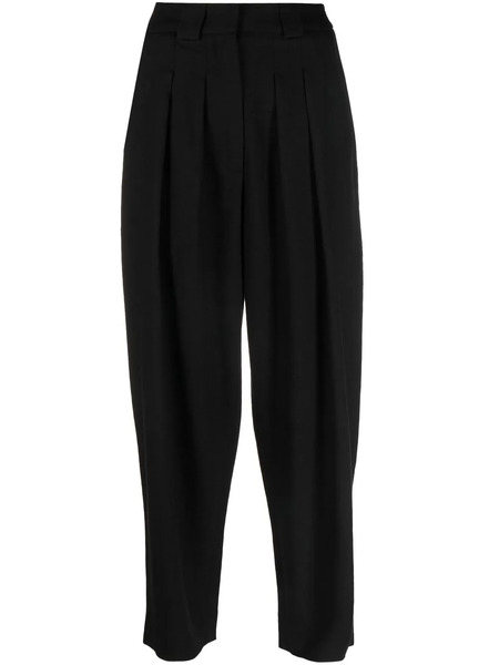  Frame Pleated High-waisted Trousers - Black 