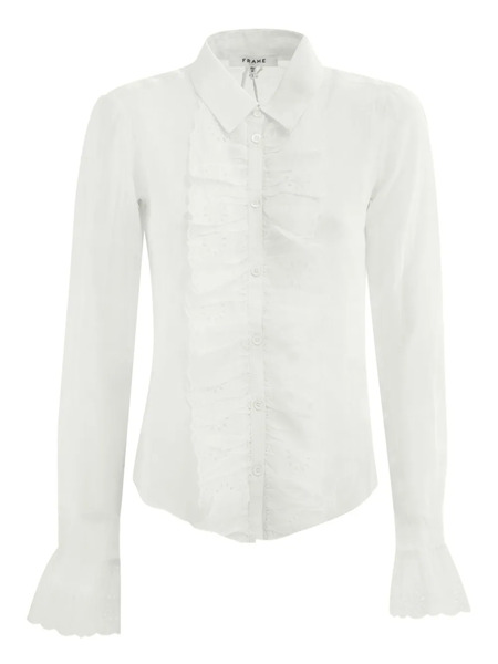  Frame Ruffled Shirt - White 