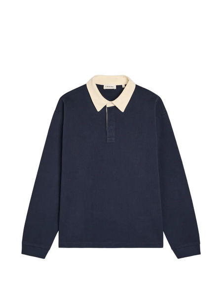 Frame Rugby Long-sleeve Polo Shirt - Blue 