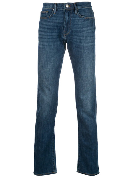  Frame Straight Leg Denim Jeans - Blue 