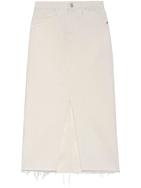  Frame The Midaxi Denim Midi Skirt - Neutrals 