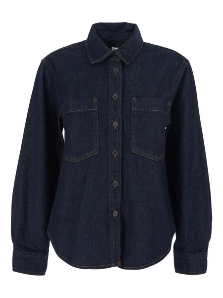  Frame The Polished Denim Shirt - Blue 