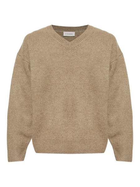  Frame V-neck Sweater - Brown 