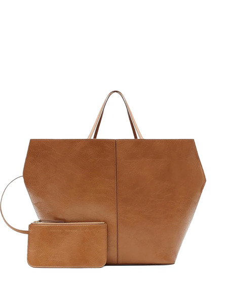  Francesco Biasia Winona 4ever Leather Tote Bag - Brown 