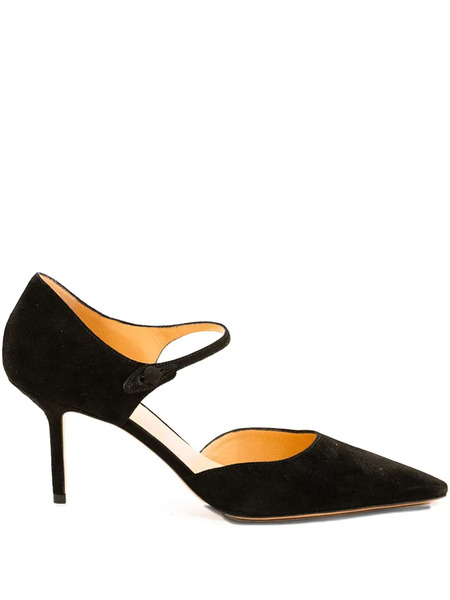  Francesco Russo 80mm Pointed Pumps - Black 
