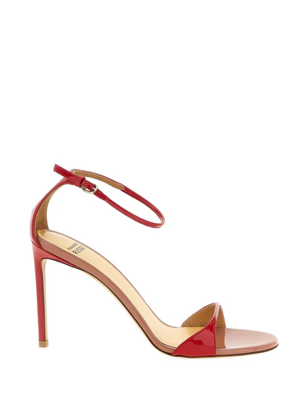  Francesco Russo Round-toe Ankle-strap Sandals - Red 