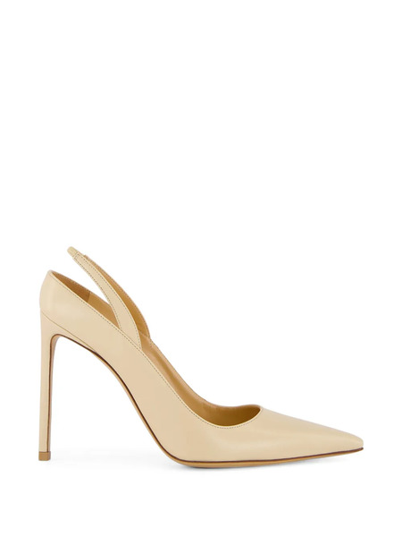  Francesco Russo Slingback Pointed Pumps - Neutrals 
