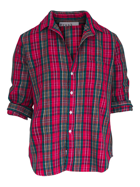  Frank & Eileen Plaid-pattern Shirt - Red 