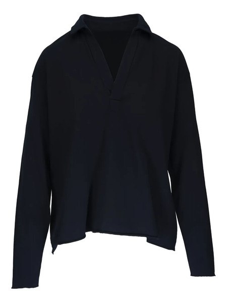  Frank & Eileen Polo-collar Long-sleeve T-shirt - Blue 