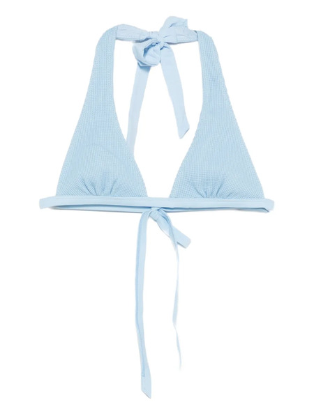  Frankies Bikinis Frank Tie-detail Bikini Top - Blue 