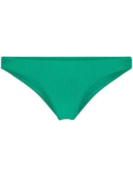  Frankies Bikinis Ribbed Bikini Briefs - Green 