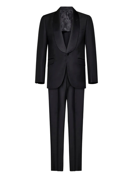  Franzese Collection Brad Pitt Single-breasted Dinner Suit - Black 
