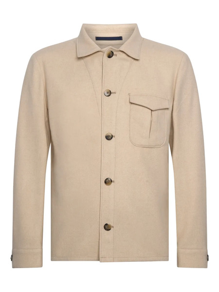  Franzese Collection Buttoned Patch-pocket Jacket - Neutrals 