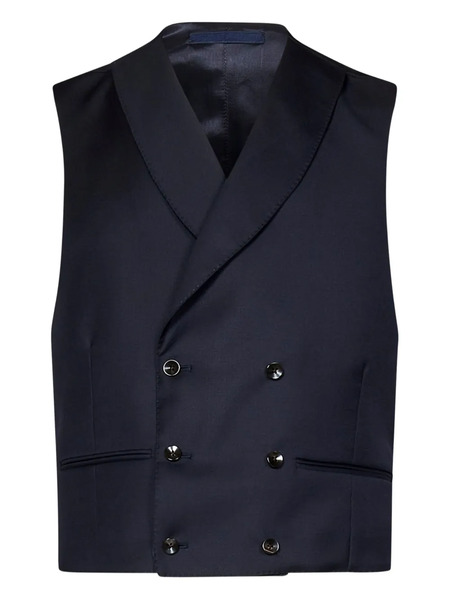  Franzese Collection Double-breasted Waistcoat - Blue 