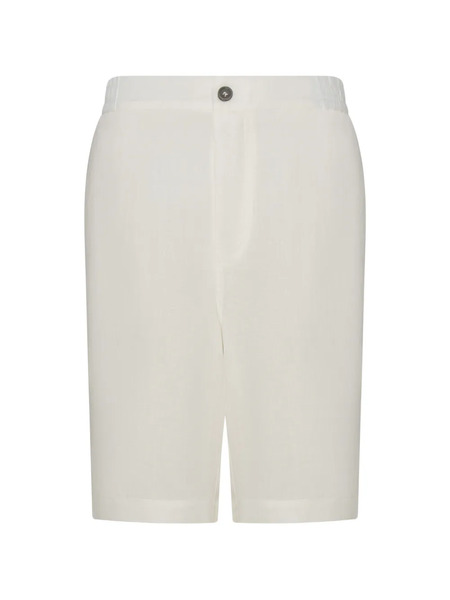  Franzese Collection Linen Bermuda Shorts - Neutrals 