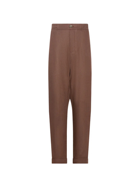  Franzese Collection Linen Trousers - Brown 