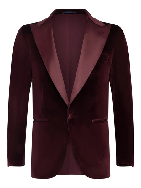  Franzese Collection Peak-lapel Single-breasted Blazer - Red 