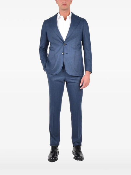  Franzese Collection Pinstripe Suit - Blue 