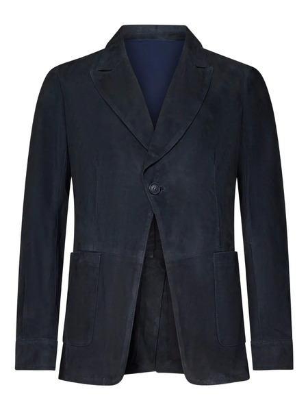  Franzese Collection Suede Blazer - Blue 