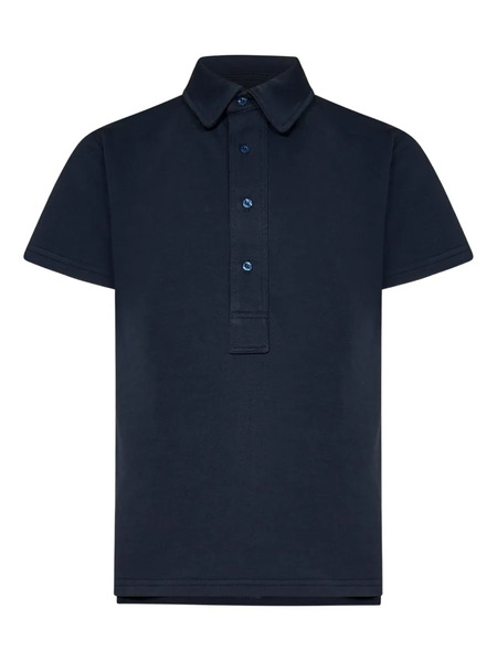  Franzese Collection Wimbledon Four-button Placket Polo Shirt - Blue 
