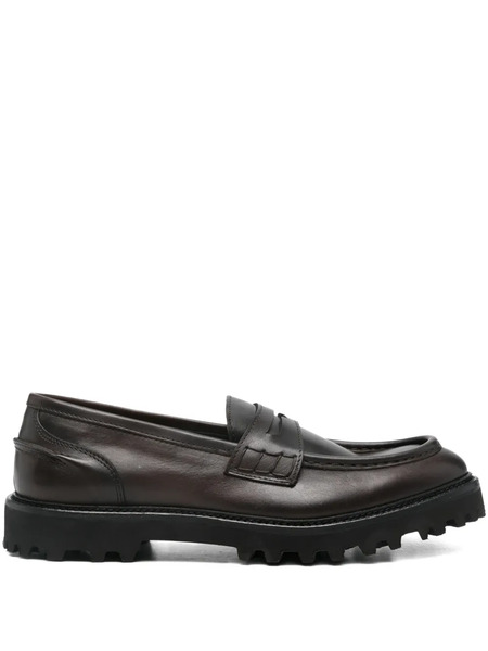  Fratelli Rennella Penny Leather Loafers - Black 