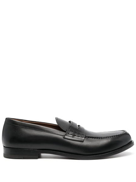  Fratelli Rossetti Penny Leather Loafers - Black 