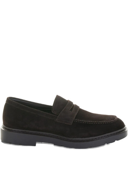  Fratelli Rossetti Penny Suede Loafers - Brown 
