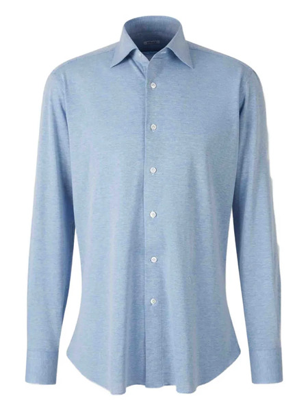  Fray Long-sleeve Shirt - Blue 