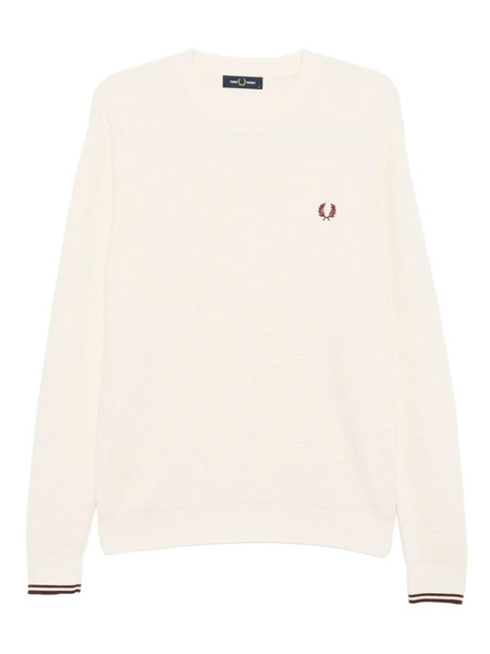  Fred Perry Embroidered-logo Jumper - Neutrals 