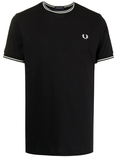  Fred Perry Logo-embroidered Cotton T-shirt - Blue 