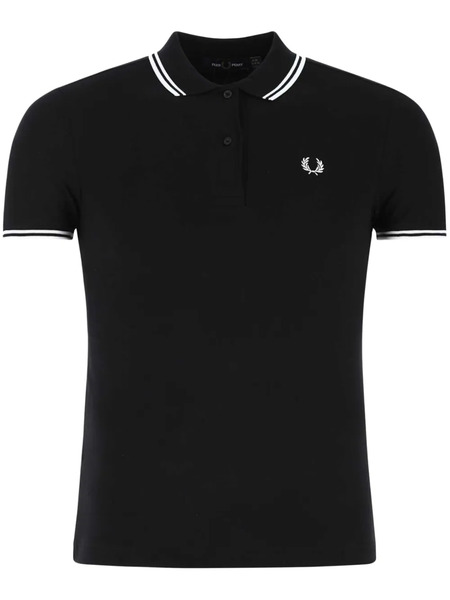  Fred Perry Logo-embroidered Polo Shirt - Black 