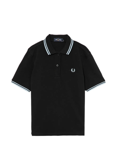  Fred Perry Logo-embroidered Polo Shirt - Black 