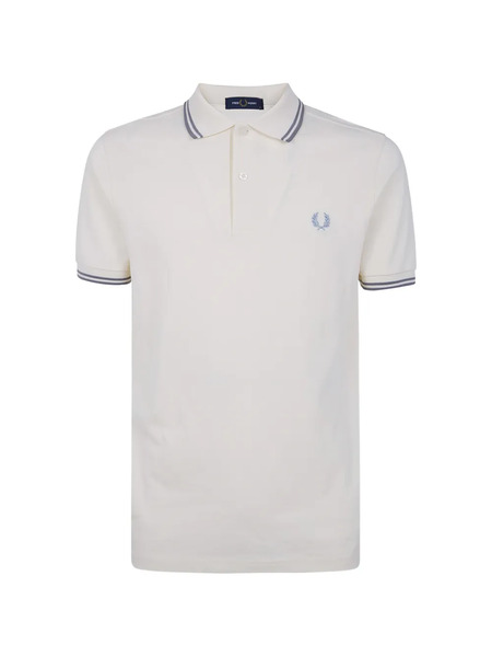  Fred Perry Logo-embroidered Polo Shirt - Neutrals 
