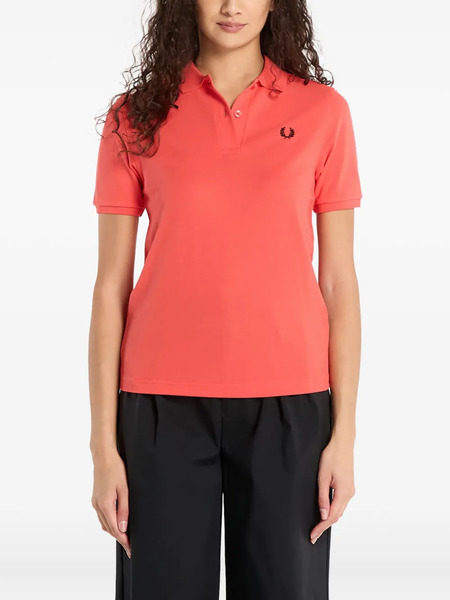  Fred Perry Logo-embroidered Polo Shirt - Orange 