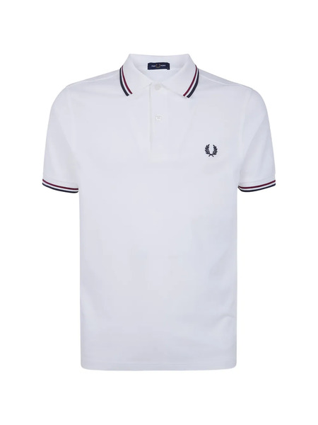 Fred Perry Logo-embroidered Polo Shirt - White 