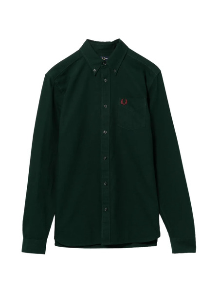  Fred Perry Logo-embroidered Shirt - Green 