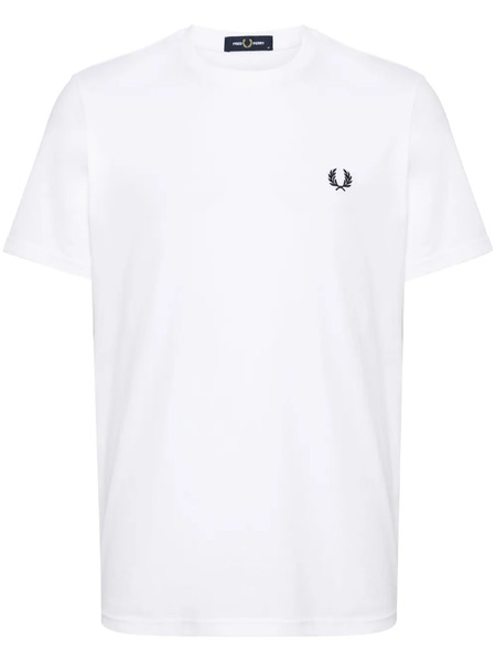  Fred Perry Logo-print Cotton T-shirt - White 