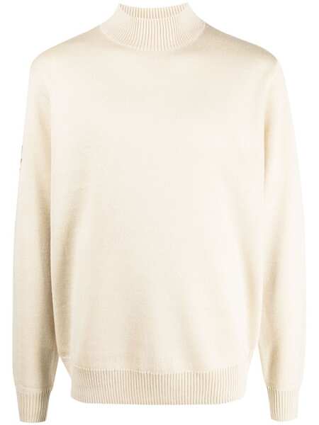 Fred Perry Mock-neck Wool-blend Jumper - Neutrals 