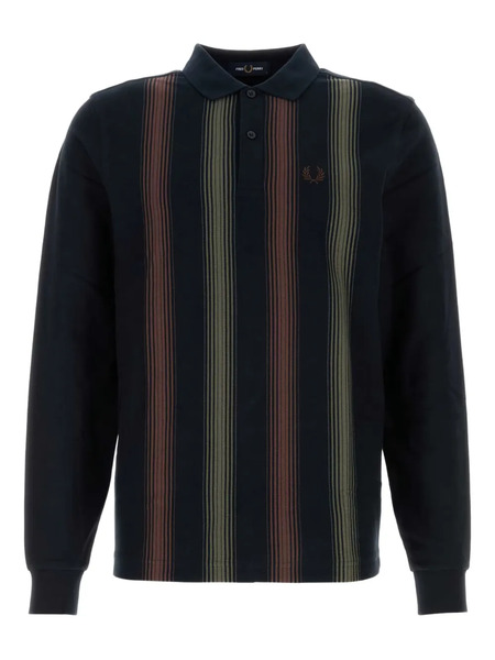  Fred Perry Piqué Polo Shirt - Blue 