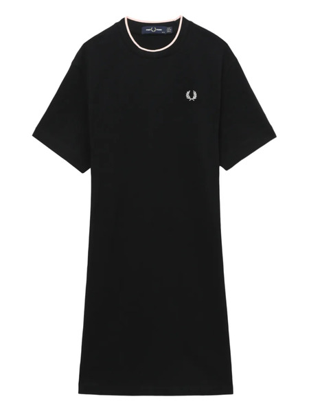  Fred Perry Short-sleeve Mini T-shirt Dress - Black 